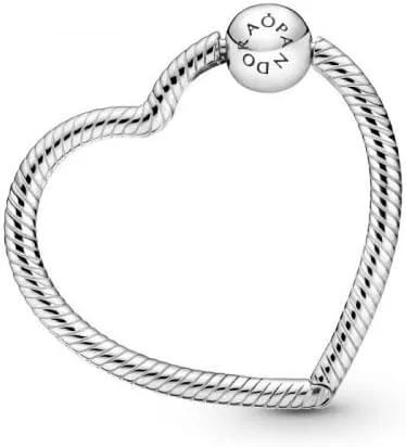 Vista 2 de PANDORA Pandora Moments - Colgante de corazón de plata de ley 925 - 399505C00, Plata esterlina