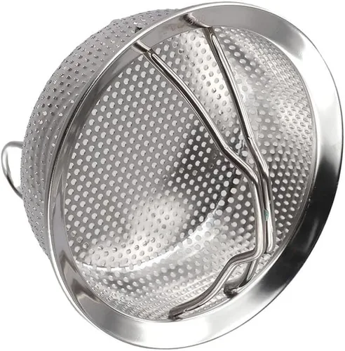Vista 9 de 304 Stainless Steel Steamer Insert Basket For Cooking Pots & Pressure Cookers – Dishwasher-Safe Perforated Tray For Vegetables/Eggs/Fish, Silver