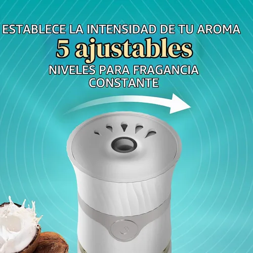Vista 9 de Air Wick Aceite Perfumado - Recarga Vibrante Isla Coco y Arenas Cálidas 5 unidades.