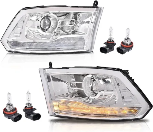 Vista 11 de PIT66 Conjunto de faros delanteros LED, compatible con Dodge Ram 1500 2500 3500 2013 2014 2015 2016 2017 2018, lente transparente, carcasa negra