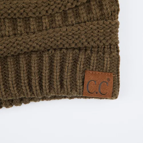 Vista 392 de C.C Trendy Warm Chunky Soft Stretch Cable Knit Beanie