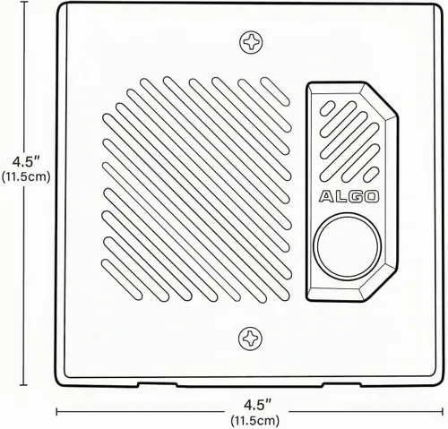 Vista 7 de Algo 8201 PoE SIP Intercomunicador IP/Portero con Relé