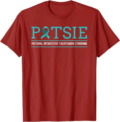 Vista 17 de POTS Dysautonomia Turquoise Ribbon Autonomic Dysfunction T-Shirt Asphalt Grey