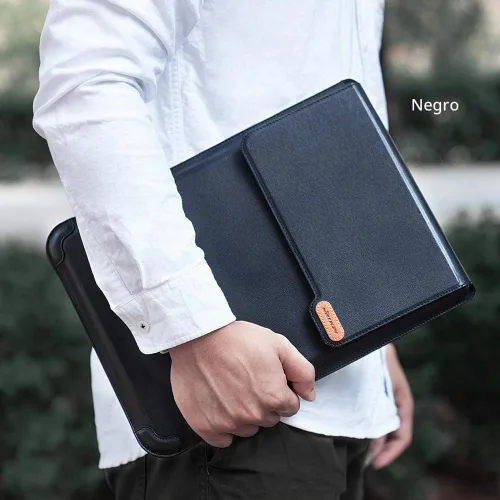 Vista 7 de Nillkin Funda para laptop de 15.6 pulgadas, funda para MacBook con soporte ajustable y alfombrilla para mouse, 2 modos de soporte, funda para laptop