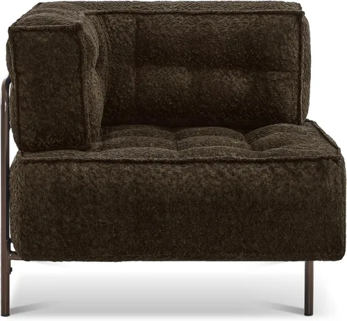 Vista 17 de MCombo Sofá modular con cojín extraíble, sofá tapizado para sala de estar, apartamento, oficina (azul, asiento medio)
