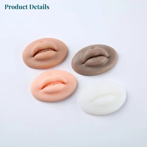 Vista 9 de Módulo de práctica de labios realista de silicona suave 5D para maquillaje semipermanente - Tatuaje de labios - Suministros de PMU labios