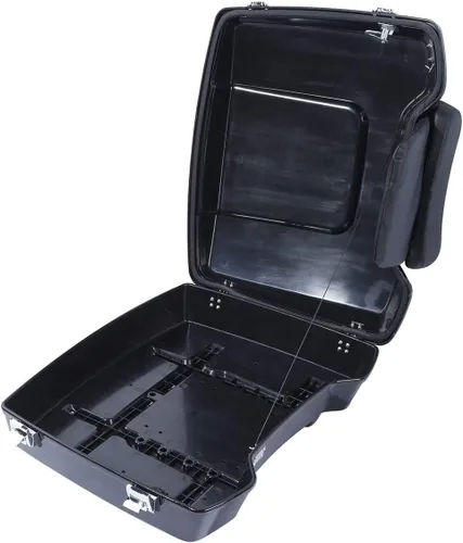 Vista 3 de Vivid Black Razor Tour - Kit de equipaje con almohadilla de respaldo pequeña para modelos Harley Davidson Touring 2009-2013 con kit de montaje