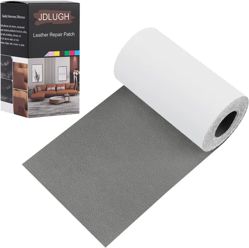 Vista 14 de JDLUGH Cinta de parche de reparación de cuero para sofá, 3.5 x 60 pulgadas, autoadhesiva para sofá, asiento de auto, silla de oficina, muebles