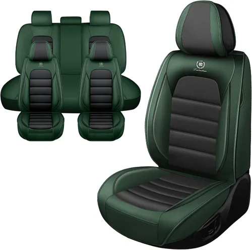 Vista 13 de Fundas de asiento de coche para Jeep Commander 2006-2010, funda de asiento de PU de cuero suave impermeable y transpirable con bolsillos