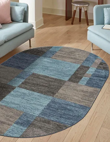 Vista 33 de Unique Loom - Alfombra de la colección Otoño Providence (rectangular de 2 x 3 pies 1 pulgada, azul grisáceo/marrón claro)
