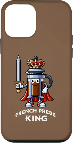 Vista 16 de Carcasa divertida para iPhone 16 The French Press King