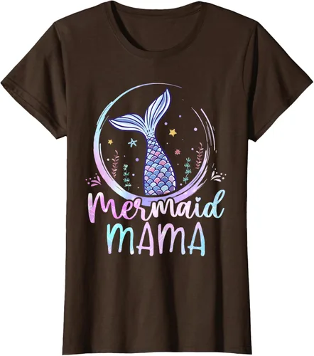 Vista 21 de Camiseta de sirena para mujer, diseño de cola de sirena para cumpleaños, playa, cola de sirena, Negro
