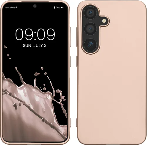 Vista 151 de kwmobile Funda compatible con Samsung Galaxy S23 - Funda protectora de silicona TPU suave y delgada - Piedra antigua