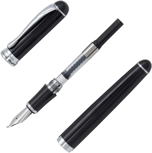 Vista 5 de Gullor Pluma Elegent Art con pluma estilográfica Jinhao 750 de 18 kgp, punta curvada