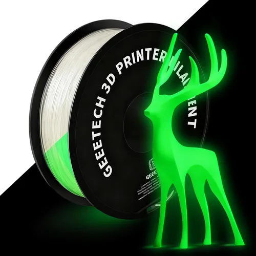 Vista 30 de GEEETECH Filamento PLA de seda plateado de 0.069 libras, filamento de seda brillante para impresora 3D, carrete de 2.2 libras, precisión dimensional