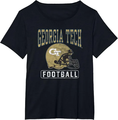 Vista 16 de Georgia Tech Yellow Jackets - Camiseta con casco de fútbol, Negro