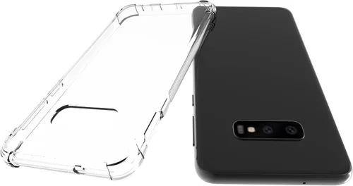 Vista 5 de USTIYA Funda para Samsung Galaxy S10e Clear TPU Cuatro Esquinas Cubierta Protectora Transparente Suave Funda