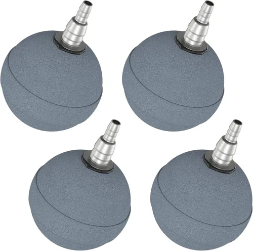 Vista 8 de Pawfly Bola de piedra de aire para acuario de 2 pulgadas, piedras de aire para acuario, tanque de pecera, estanque y depósito DWC, paquete de 2