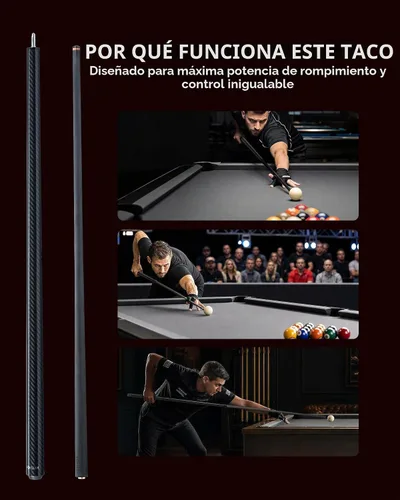 Vista 5 de KONLLEN Carbon Fiber Break Cue, 58-Inch Pool Stick, 13mm Tip KL-HH-2-set