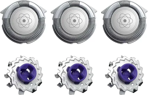 Vista 2 de 3X - Cuchilla de afeitar de repuesto para Philips Norelco 7950XL, 7800XL, 7800XLcc, 7810XL, 7380XL, 7360XL, 7350XL, 7345XL, 7340XL, 7325XL, 7315XL