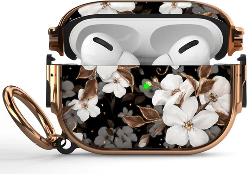 Vista 55 de Maxjoy Funda para AirPods 3 con cerradura, funda protectora rígida de 3ª generación para AirPod de 3ª generación para mujeres y hombres con llavero