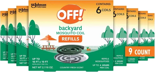 Vista 11 de OFF! Repuestos de bobina de mosquitos para patio y áreas exteriores de patio trasero repelen mosquitos, 6 unidades (paquete de 1)