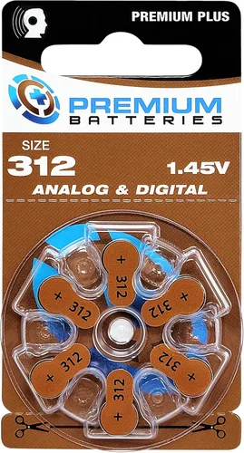 Vista 28 de Pilas Premium para audífonos, tamaño 10, 1.45V, con pestaña amarilla (6 pilas)