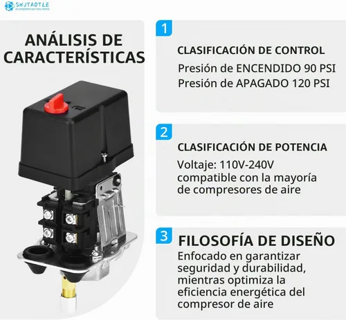 Vista 3 de Válvula de control universal del interruptor de presión del compresor