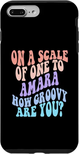 Vista 9 de iPhone 14 Pro Max AMARA Cute Retro Girls Groovy AMARA Personalized Name Case