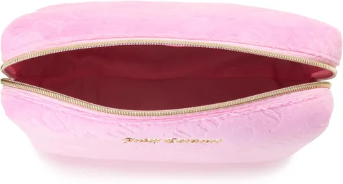Vista 6 de Juicy Couture Bolsa De Maquillaje Rosa Cosméticos Organizador De Viaje Esenciales Con Cremallera Superior Cuña Velour Heart
