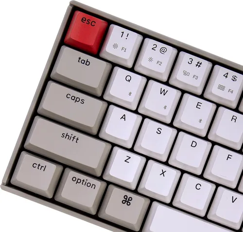 Vista 8 de Keychron K6 Teclado mecánico inalámbrico intercambiable en caliente para Mac 65 compacto 68 teclas Bluetooth multitarea teclado de juegos con cable