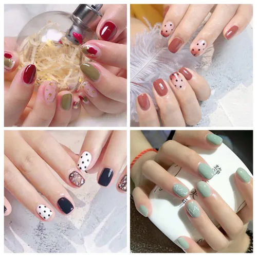 Vista 3 de 420 piezas de 30 hojas de envolturas de uñas con lima de uñas, tiras de esmalte de uñas con diseño degradado con brillantina, calcomanías