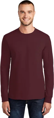 Vista 14 de Port & Company - Camiseta Esencial de Manga Larga Tall. PC61LST Azul acuático