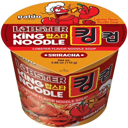 Vista 5 de PALDO FUN & YUM - Taza de fideos Ramyun con tapa King (3.88 oz) (paquete de 4)