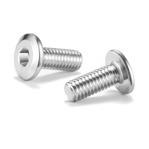 Vista 27 de 20 tornillos hexagonales de cabeza plana M5 x 0.236 in, acero inoxidable 304 18-8, rosca completa (con llave hexagonal)