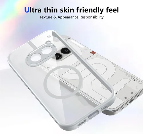 Vista 430 de Funda magnética transparente compatible con Xiaomi 17T, color negro 2 en 1 PC + TPU cubierta de teléfono a prueba de golpes, carcasa protectora