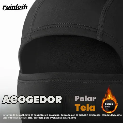 Vista 9 de Fuinloth Pasamontañas de Esquí Balaclava Pro, Pasamontañas a Prueba de Viento Térmico para Climas Fríos, Motocicleta para Hombres/Mujeres