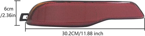 Vista 6 de Par de reflectores de parachoques trasero compatibles con Jeep Cherokee 2014 2015 2016 2017 2018 Accesorios 68105145AC,68105145AC