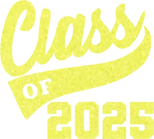 Vista 24 de Adhesivo de graduación para planchar en la clase de 2025, calcomanía para camiseta de secundaria universitaria, parche de graduación HTV