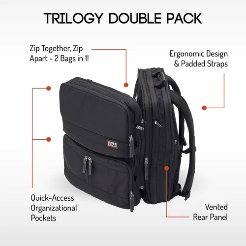 Vista 2 de Paquete especial! Paquete doble Trilogy + bolsa de lona plegable 5 en 1 Penta. Ahorra $29! Obtén 5 bolsas modulares mezcla y combina como quieras.