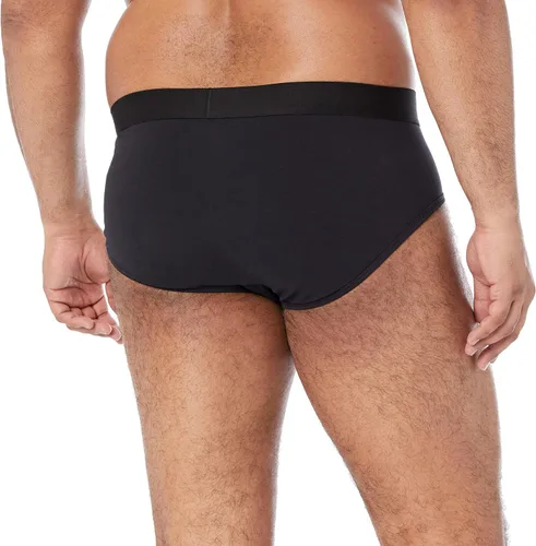 Vista 6 de Amazon Essentials Men's Breathable Cotton Jersey Briefs, Pack of 7 Negro