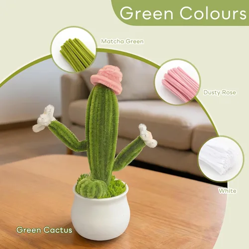 Vista 8 de DesignSter Juego de manualidades florales de 800 piezas, juego de agujas de 800 piezas Macaron