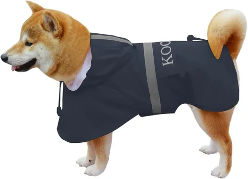 Vista 15 de Chaqueta Impermeable para Perros Poncho Ropa para Perros Impermeable para Mascotas para Perros de Tamaño Pequeño a Mediano (Amarillo Fluor, 2XL)