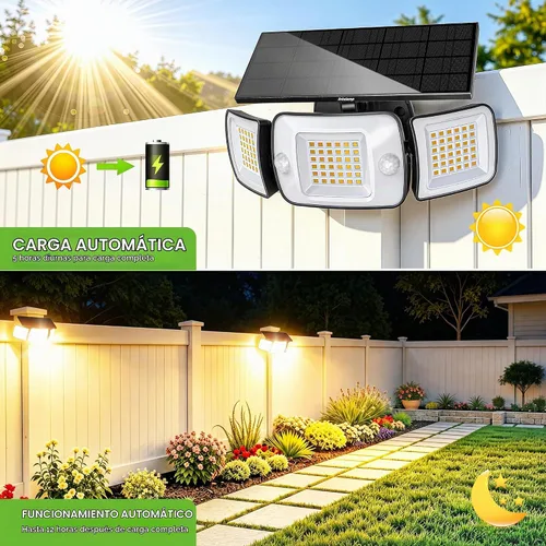 Vista 4 de intelamp Luz solar al aire libre del sensor de movimiento de la inundación