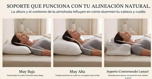 Vista 6 de Lunari Almohada cervical de mariposa, soporte de cuello de espuma