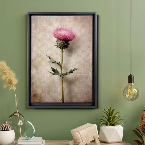 Vista 5 de Thistle Wall Art, Botanical Print, Instant Prints, Boho Wall Decor, Nature Photography