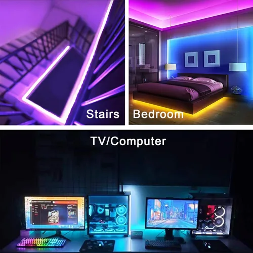 Vista 5 de BZONE Controlador de luz de tira LED (control remoto IR de 44 teclas)