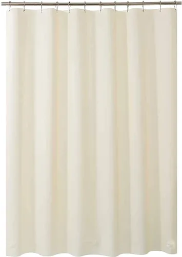 Vista 70 de AmazerBath Cortina de ducha larga de 36 x 84 pulgadas, cortina de ducha transparente de PEVA grueso resistente, cortina estrecha con 2 piedras