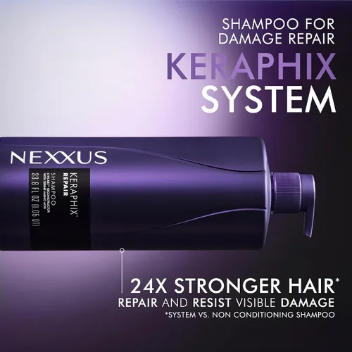 Vista 4 de Nexxus KERAPHIX™ Champú para Reparación de Cabello Dañado 33.8 oz