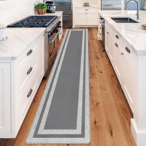 Vista 20 de Tapetes antifatiga para suelo de cocina, tapetes acolchados antifatiga de cocina de 17.3 x 27.5 pulgadas, impermeables, antideslizantes, de pie